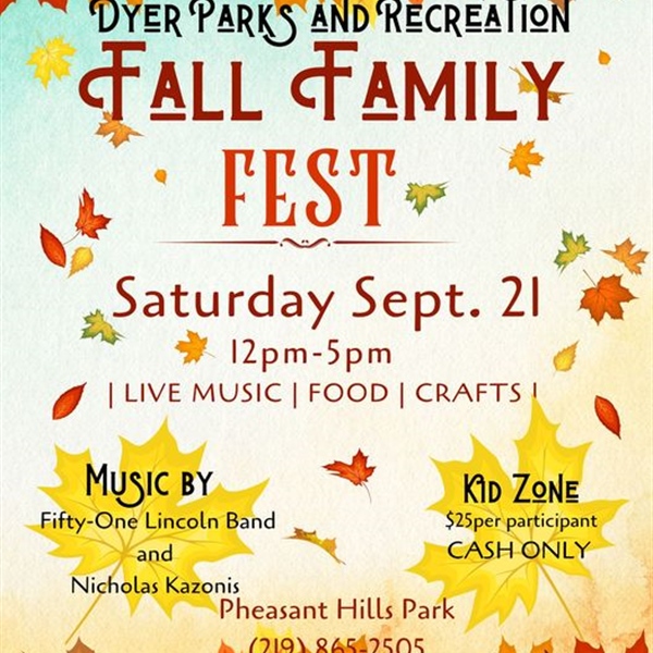 Fall family Fun Fest - Town of Dyer